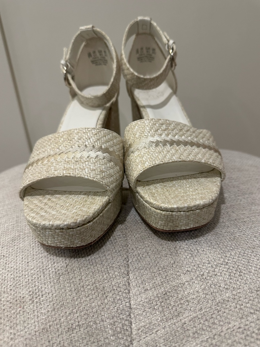 Naturalizer size 8 Wide Pearlyn 4 block heel platform dress sandals - Picture 6 of 10
